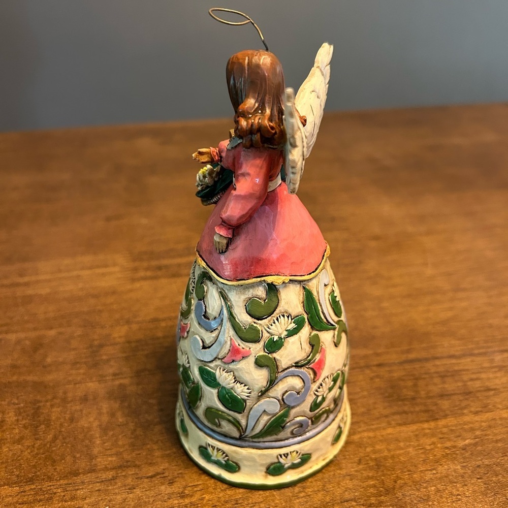 Jim Shore Angel July Birthday 2008 Ruby Water Lilies Heartwood Creek Figurine - Picture 4 of 7
